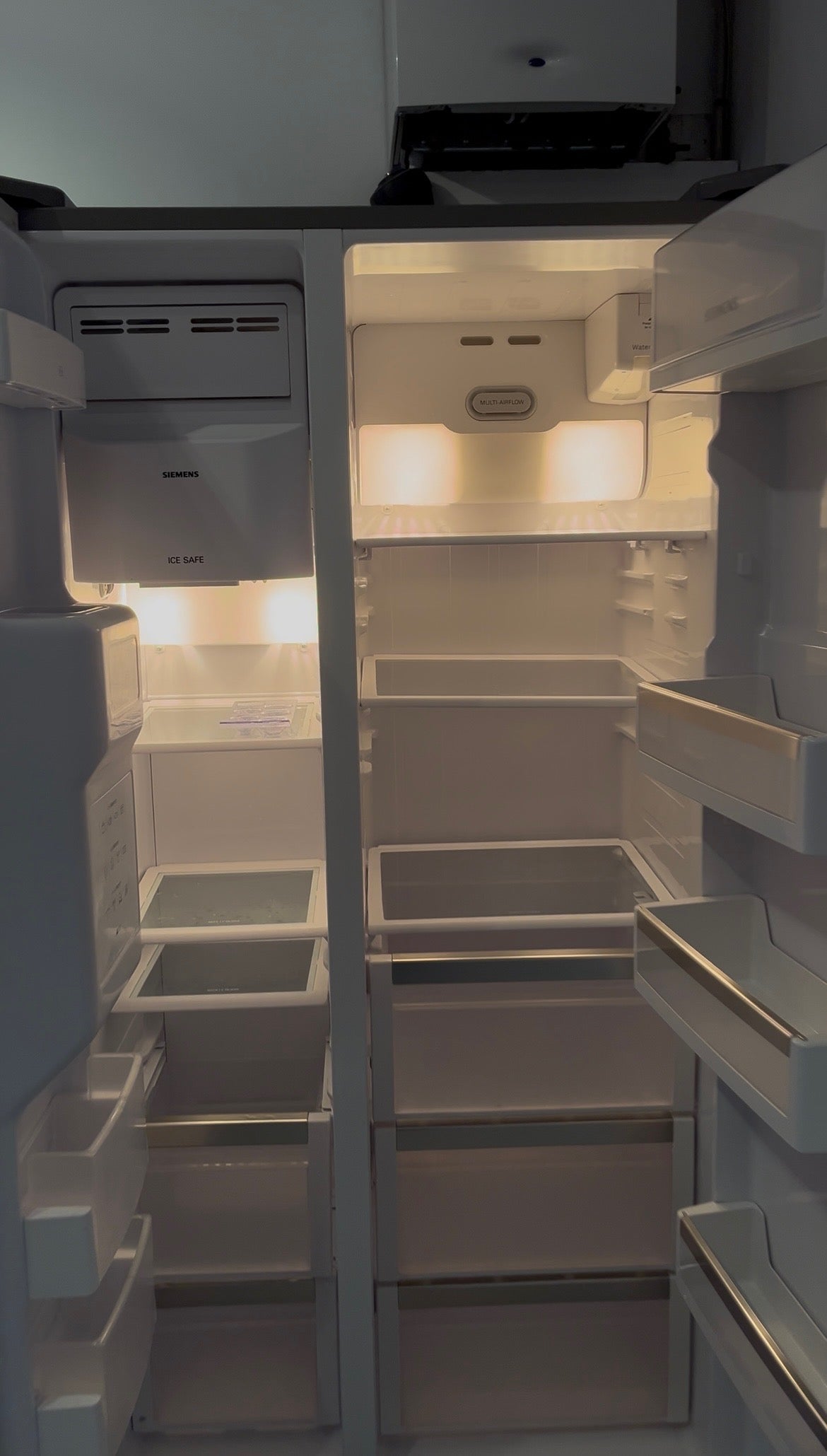 Clean fridge interior