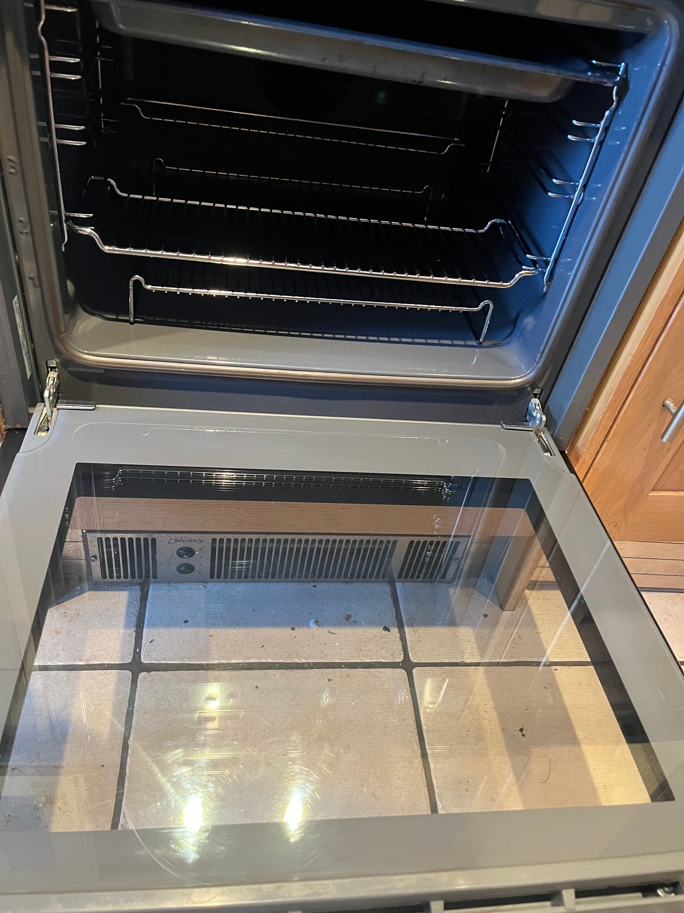 Oven after cleaning