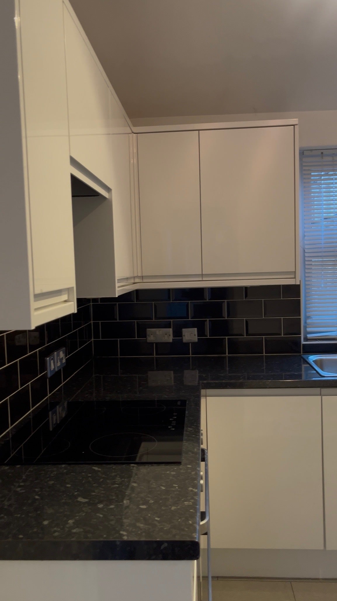 Clean kitchen cabinets and worktop
